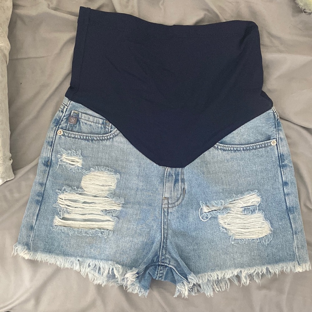 Pink Blush Maternity Shorts